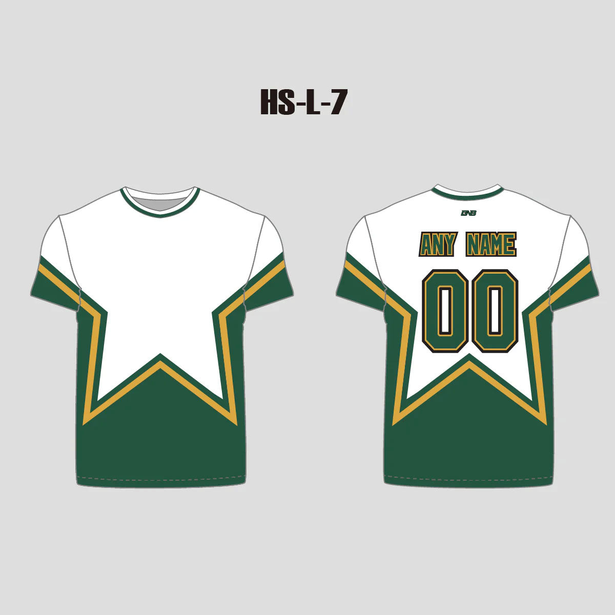 White/Green/Yellow Sublimated Custom Hockey Shirts