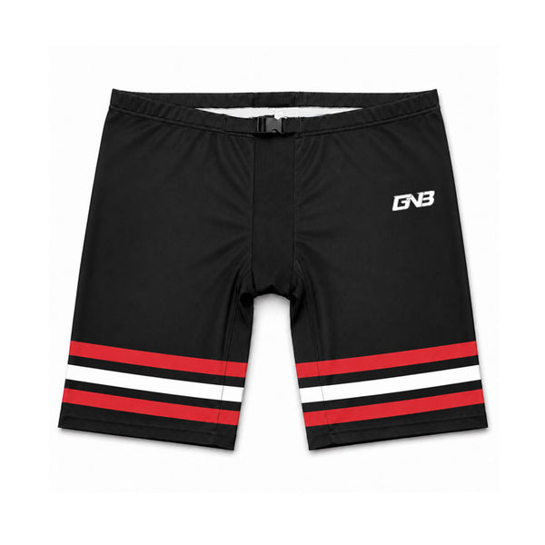X4 Black Red and White Sublimated Custom Hockey Pant Shells