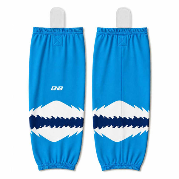 HSZ3 Blue Sublimated Custom Adult Hockey Socks