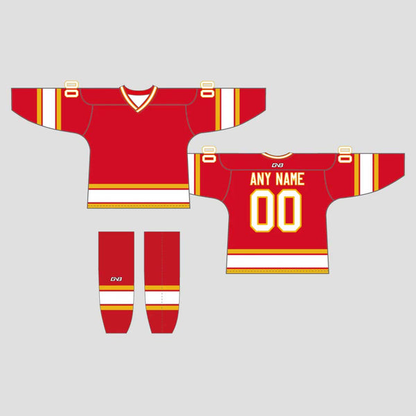 Z6 Sublimated Custom Team Hockey Jerseys Socks