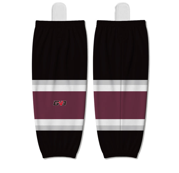 Z5 Sublimated Black Custom Team Hockey Jerseys Socks