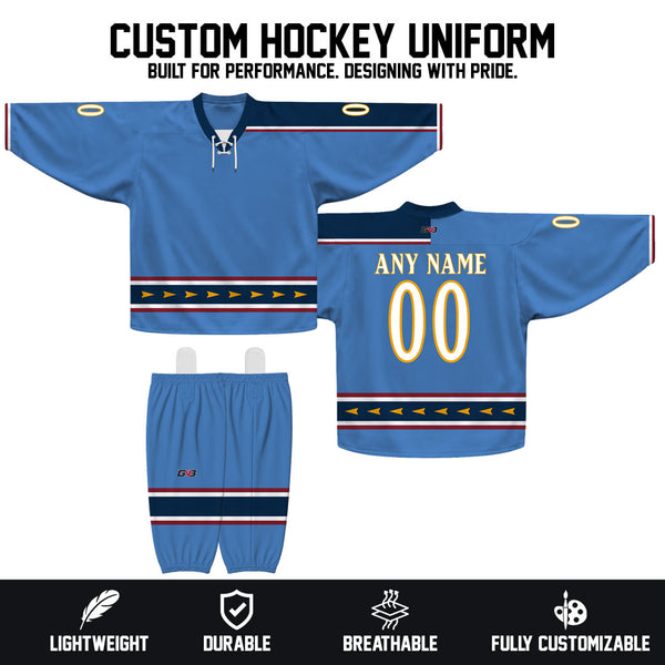 Z61 Sublimated Custom Team Hockey Jerseys Socks