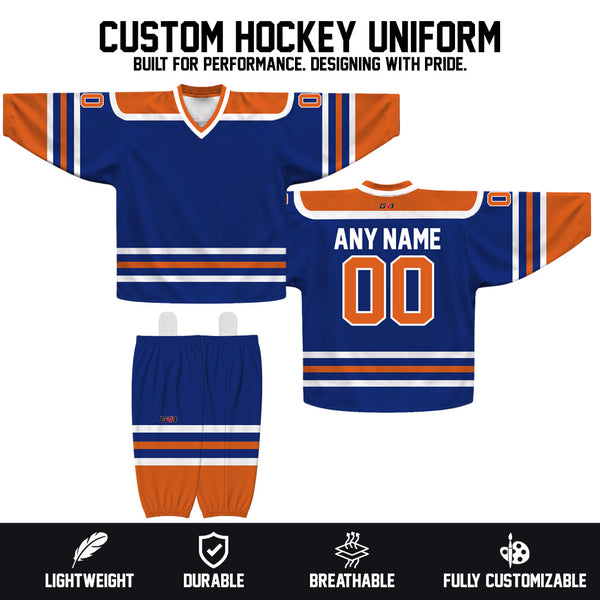 Z7 Sublimated Custom Team Hockey Jerseys Socks