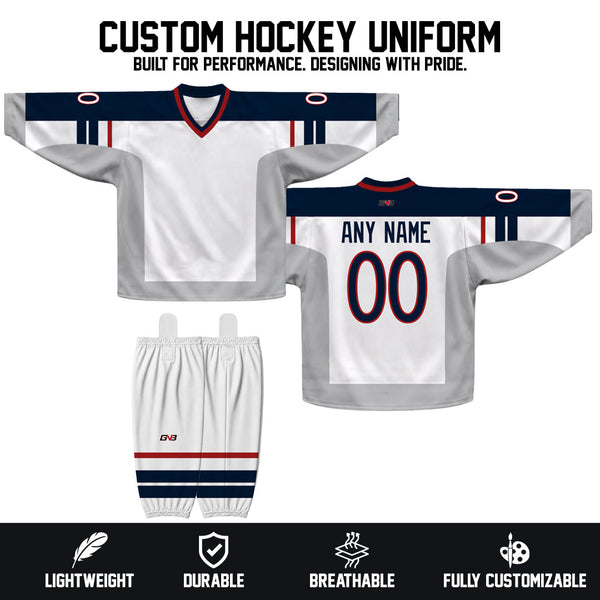 Z77 Sublimated Custom Team Hockey Jerseys Socks