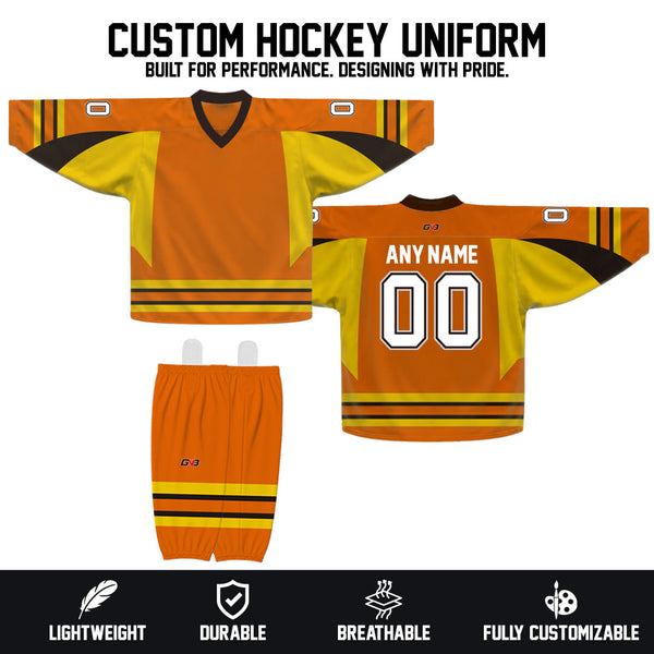 Z96 Sublimated Custom Team Hockey Jerseys Socks