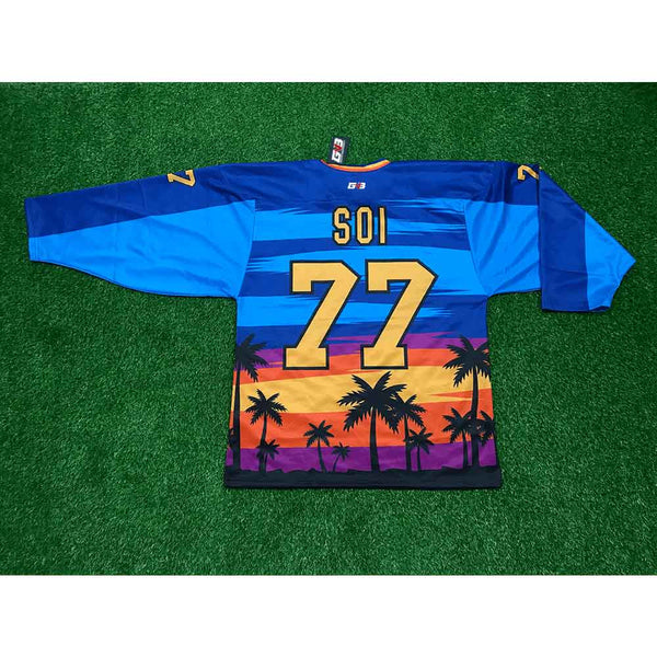  California Beach Sublimated Custom Made Hockey Jerseys