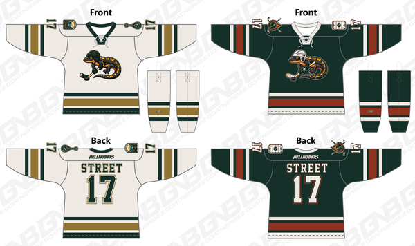 Hellbenders Hockey Club Custom Sublimated Hockey Jerseys - 2