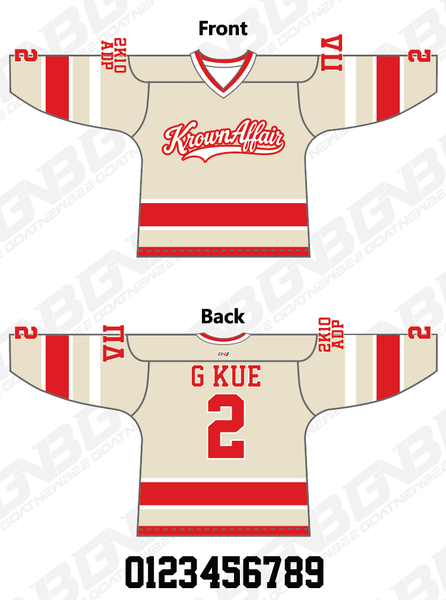KROWN AFFAIR HOCKEY Custom Sublimated Hockey Jerseys