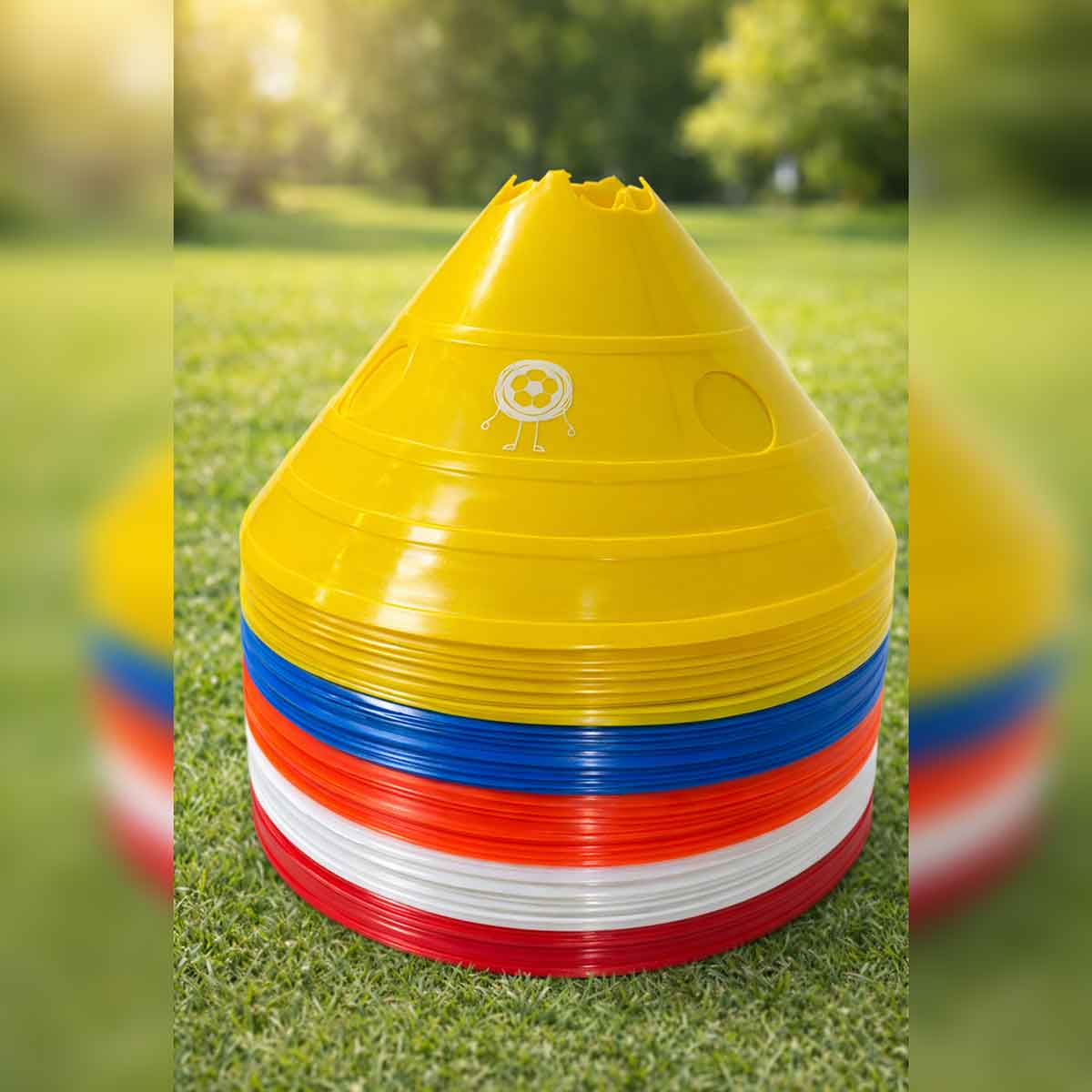KIDSUNITED -Large Disc Cones 60 Pack