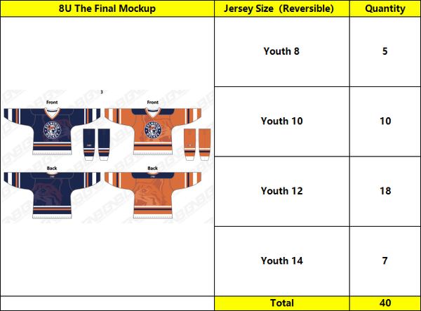 Evanston Youth Hockey Association Custom Sublimated Hockey Jerseys 2026 - 1