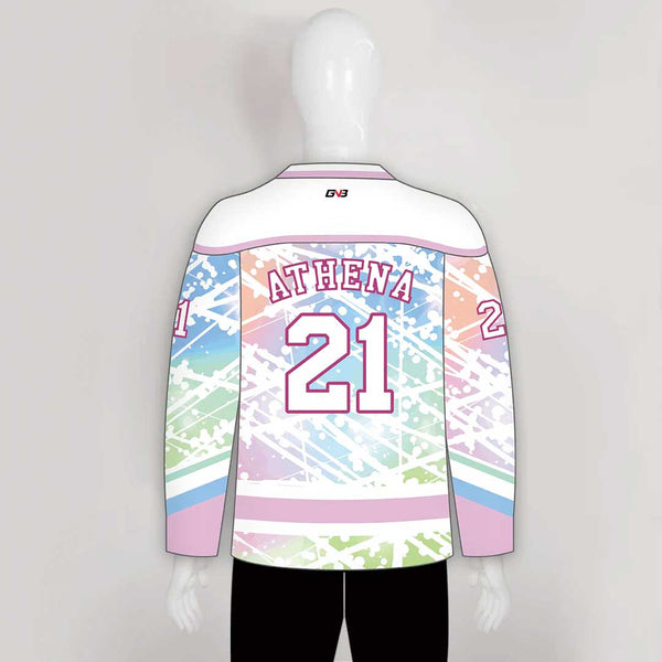 HJL1 Sparkle Dabbing Unicorn Custom Hockey Jerseys
