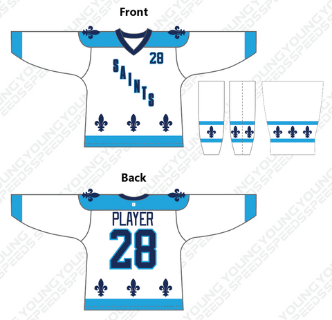 Saints Hockey Jersey 09192319