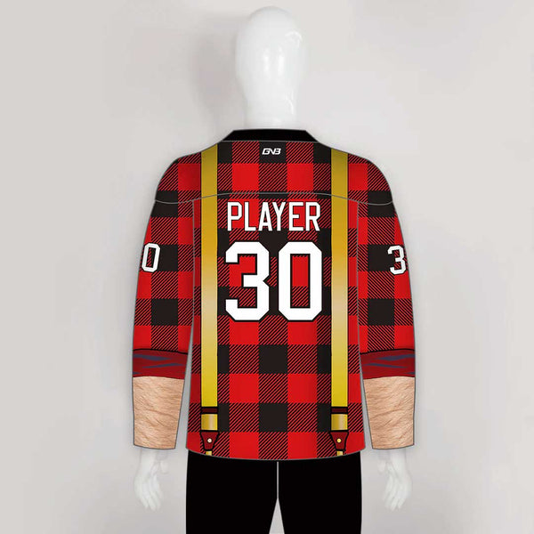HJQ2 Lumberjacks Custom Sublimated Hockey Jerseys Multi Color Options