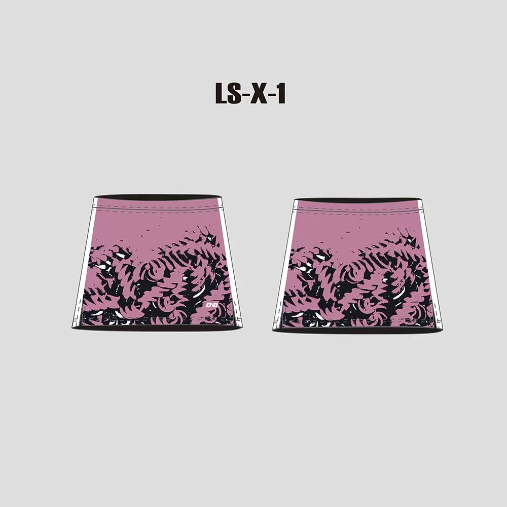 X1 Pink Black Sublimated Custom Lacrosse Skirts
