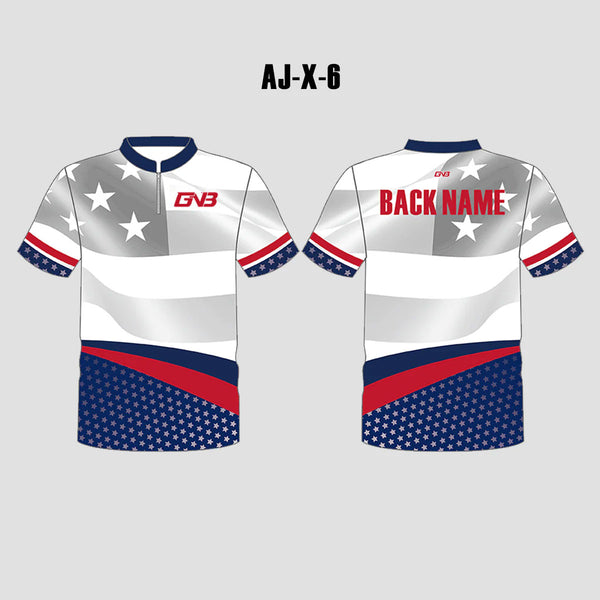AJX6 Patriotic Custom Sublimated Cool Archery Jerseys