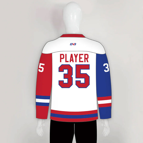HJX7 Open Mouth Skull with Flames Custom Hockey Goalie Jerseys