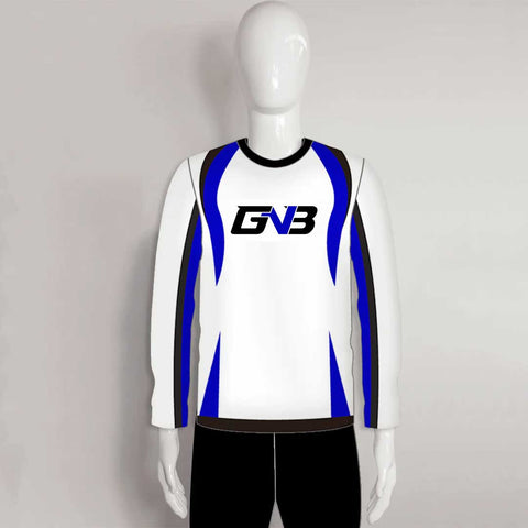 FJZ03 White Performance Custom Fishing Jerseys Crew Neck