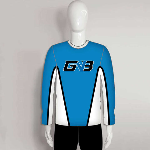 FJZ04 Sublimated Miscrofiber Crew Neck Custom Angler Fishing Shirts