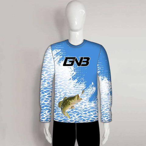 FJZ20 Largemouth Bass Custom Performance Fishing Shirts