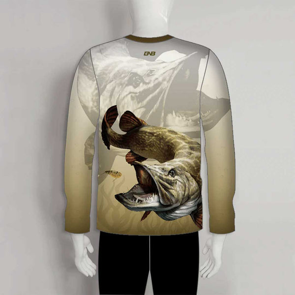 FJZ66 Big Pike Performance Custom Fishing Shirts
