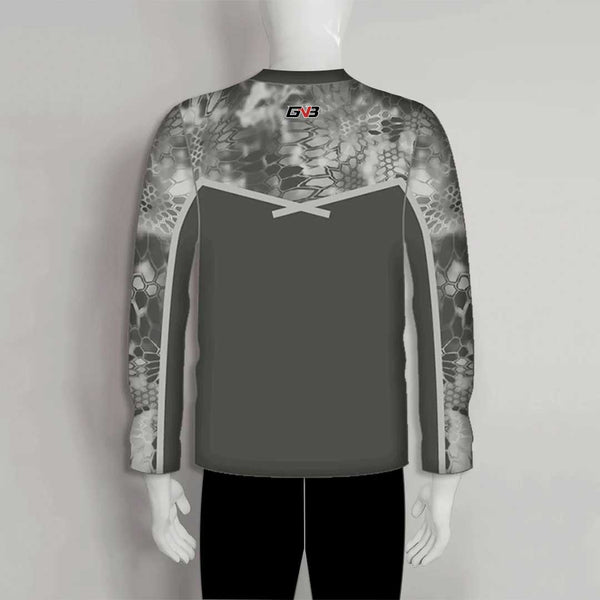 FJZ74 Gray Custom Performance Fishing Shirts