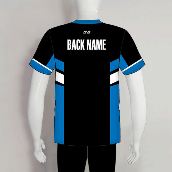 AJZ7 Black/Blue/White Performance Custom Archery Jerseys
