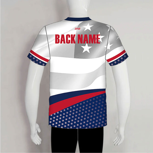 AJX6 Patriotic Custom Sublimated Cool Archery Jerseys