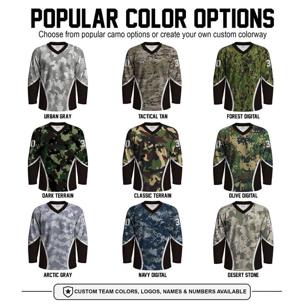 Blade Panel Digital Camo Hockey Jerseys Custom Made