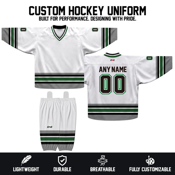 C2 Sublimated Custom Team Hockey Jerseys Socks