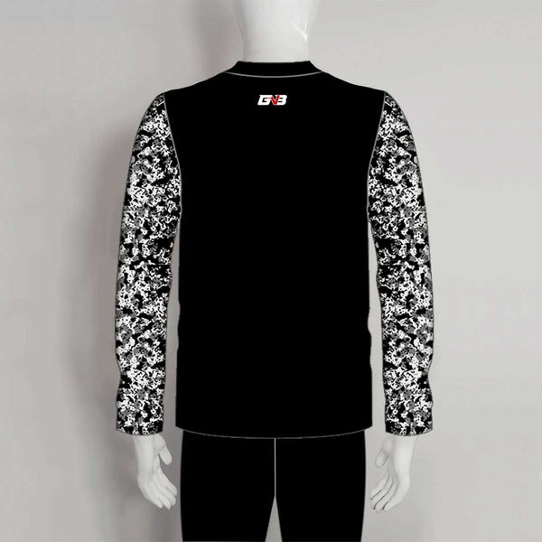 FJC5 Raglan Camo Sublimated 1/4 Zip Custom Fishing Team Shirts