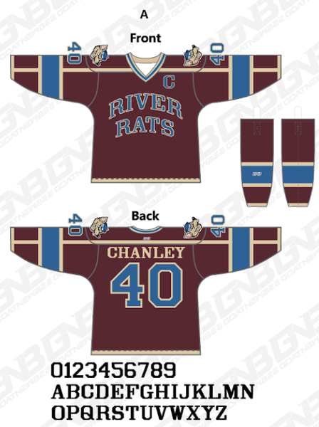 RIVER RATS Custom Tackle Twilled Hockey Jerseys And Socks 2026
