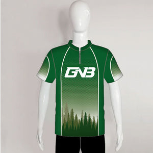 AJX9 Green Trees Hexagon Pattern Custom Archery Bowhunter Jerseys
