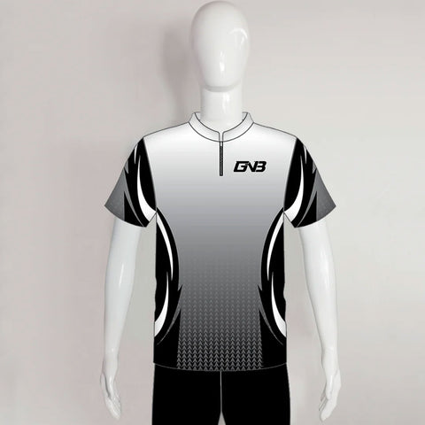 AJZ39 White Black Gray Custom Archery Club Shooter Shirts