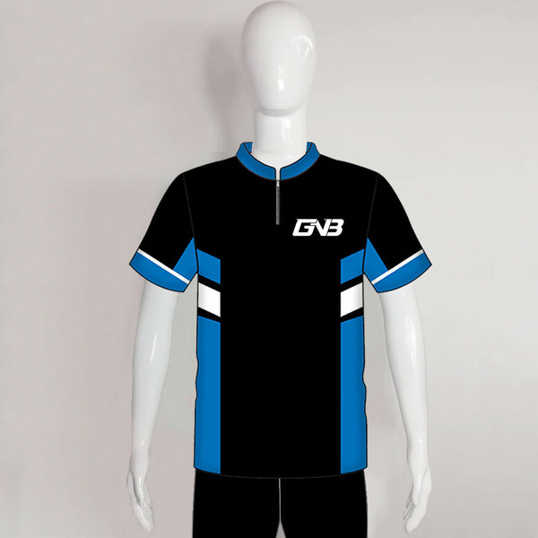 AJZ7 Black/Blue/White Performance Custom Archery Jerseys