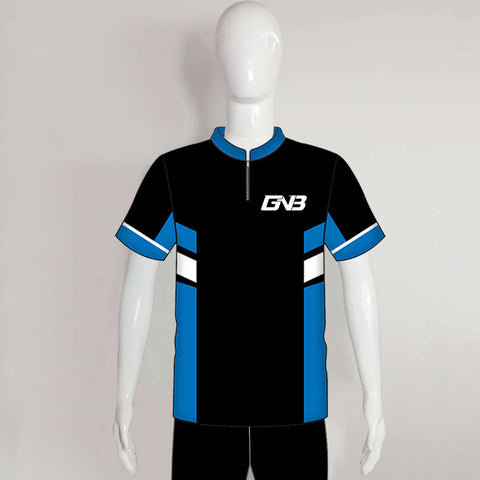 AJZ7 Black/Blue/White Performance Custom Archery Jerseys