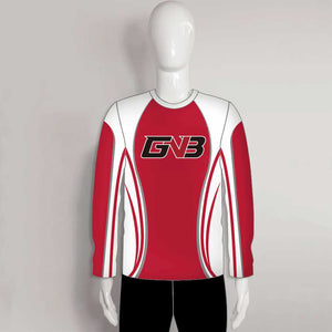 FJZ02 Red Gray Custom Performance Crew Fishing Team Jerseys