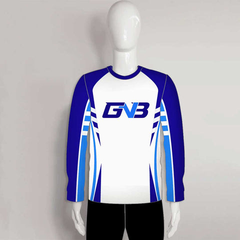 FJZ09 Sublimated Light Weight Long Sleeve Custom Fishing Shirts Crew Neck
