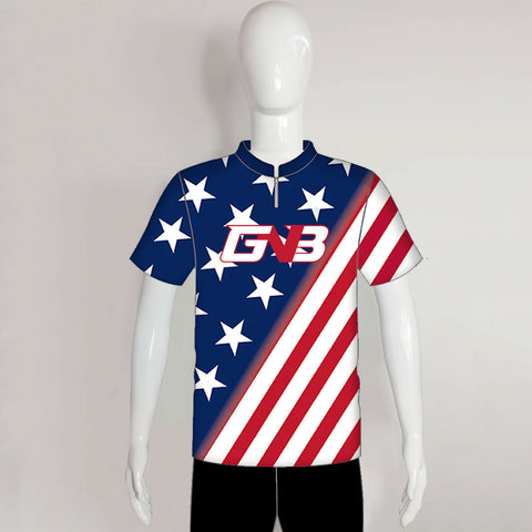 AJX5 American Flag Custom Sublimated Archery Shooting Jerseys