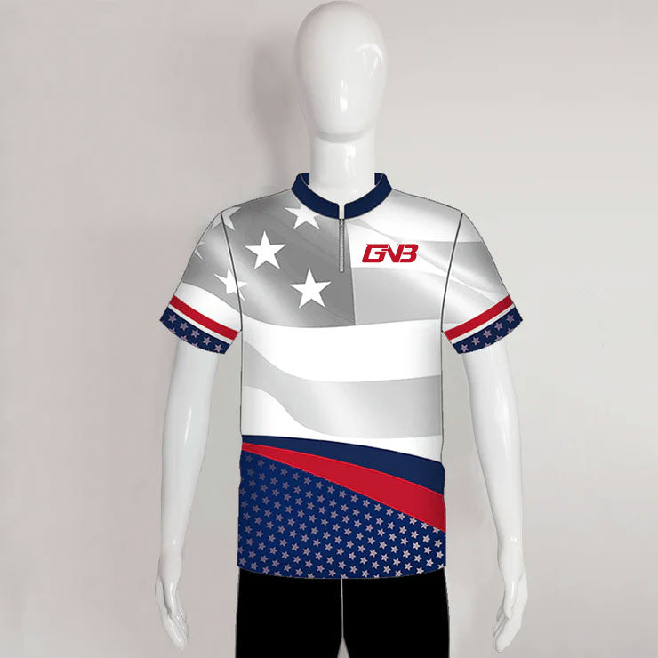 AJX6 Patriotic Custom Sublimated Cool Archery Jerseys