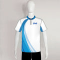 AJZ36 White Blue Custom Blank Archery Shirts For Youth Adult