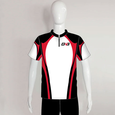 AJZ30 Black White Red Custom Archery Jerseys
