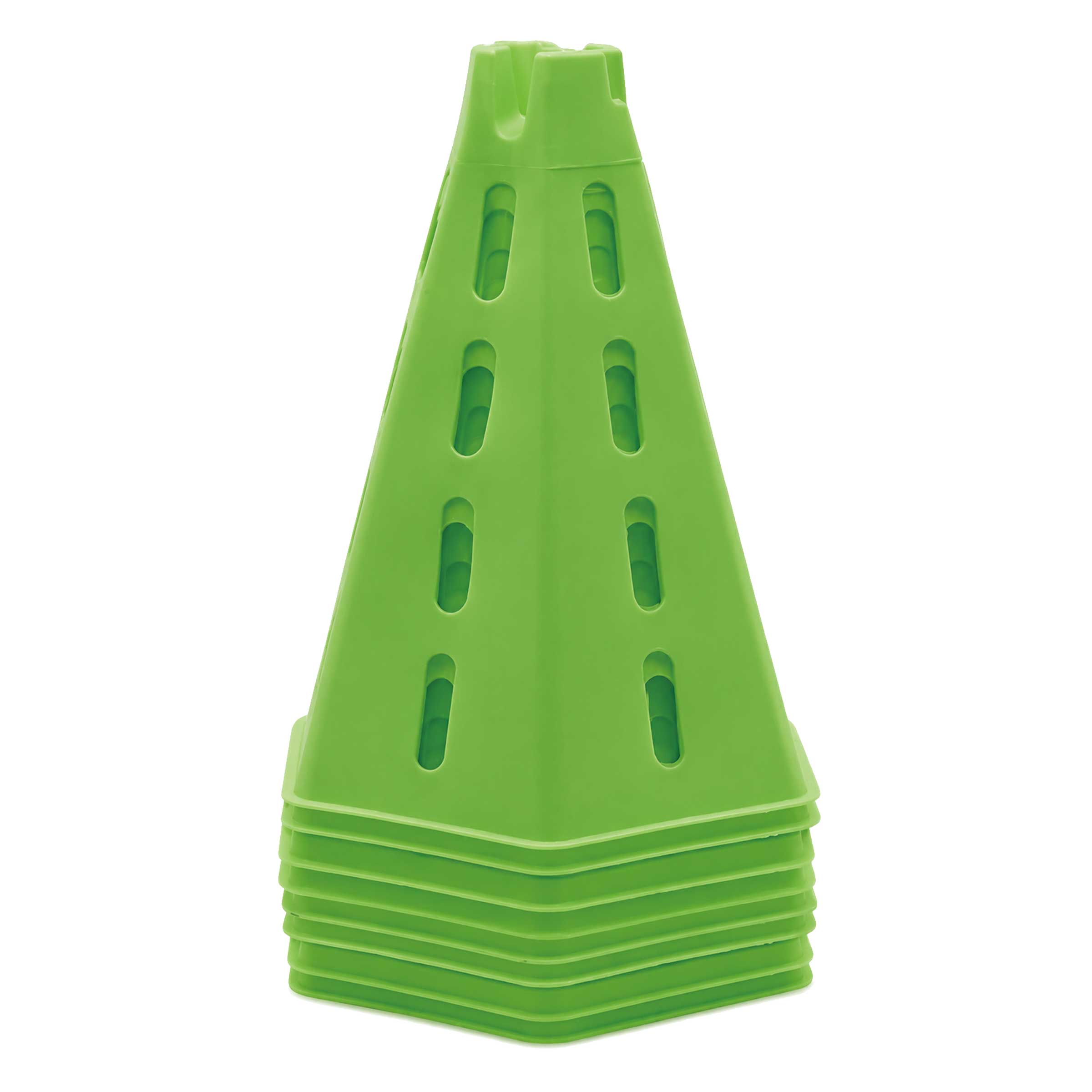 KIDSUNITED Hexagonal Plastic Cone and Sign Pole (16 cones & 24 poles)