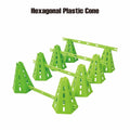 KIDSUNITED Hexagonal Plastic Cone and Sign Pole