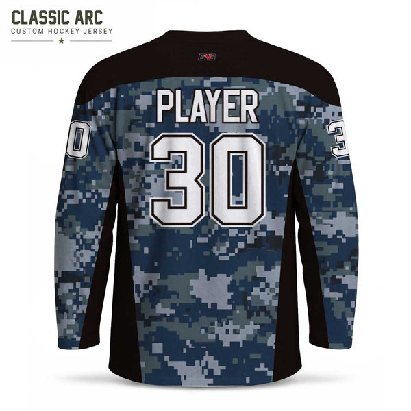 Classic Arc Digital Camouflage Custom Made Hockey Jerseys