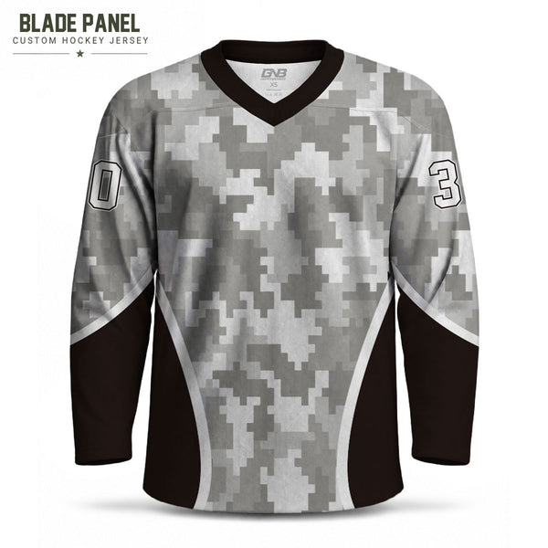 Blade Panel Digital Camo Hockey Jerseys Custom Made