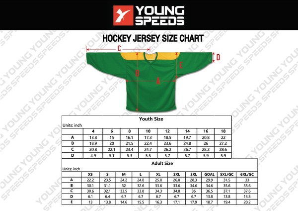 Nomads Custom Hockey Jerseys - White - YoungSpeeds