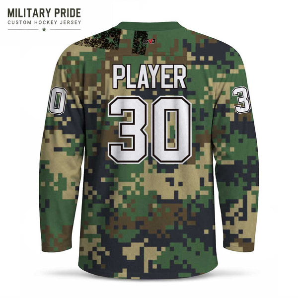 Military Pride Digital Camo Hockey Jerseys Custom Made