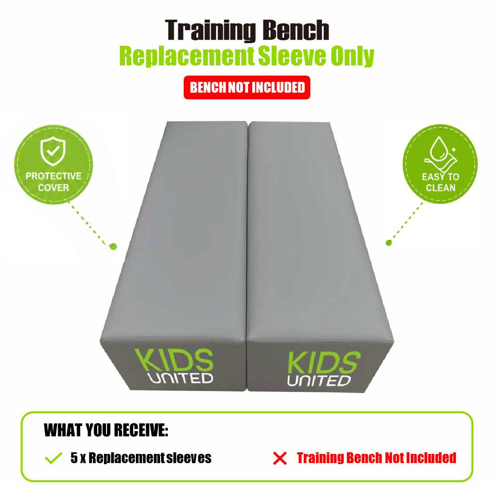 KIDSUNITED- Foam Fitness Bench Replacement Sleeve – Sleeve Only, Bench Not Included