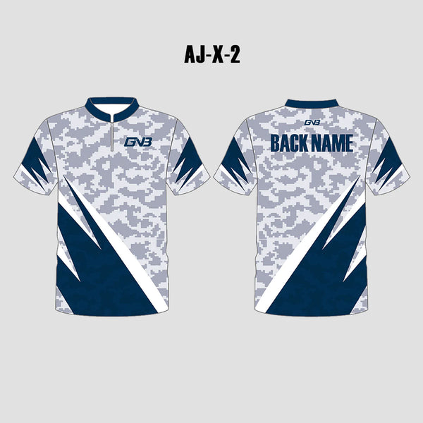 AJX2 Gray Digital Camo Custom Archery Shooting Jerseys