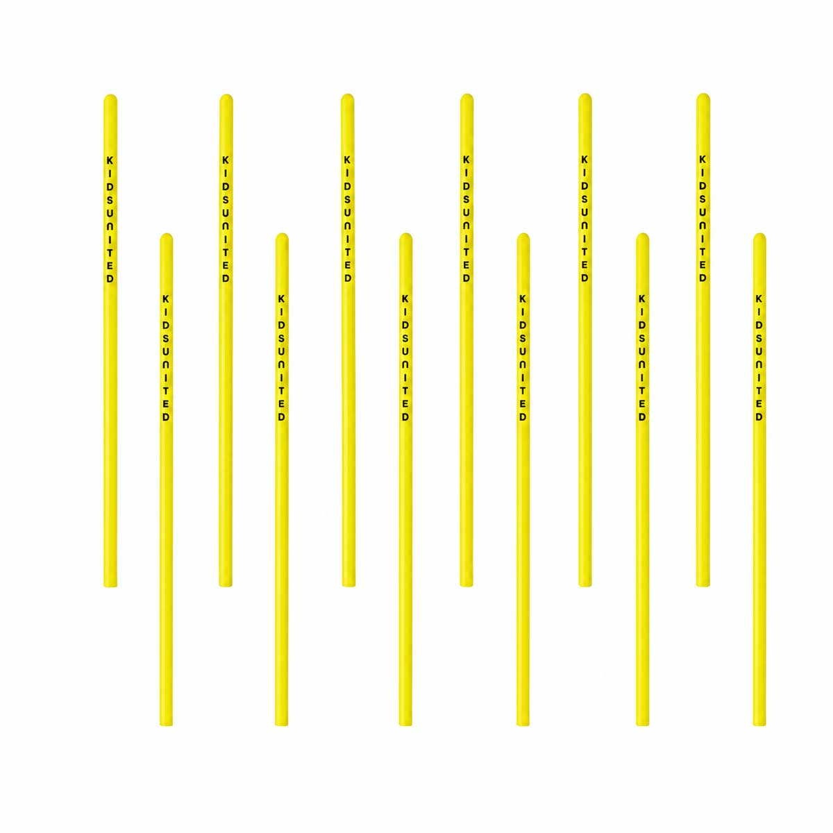 KIDSUNITED Agility Poles Set Detachable - SET of 12